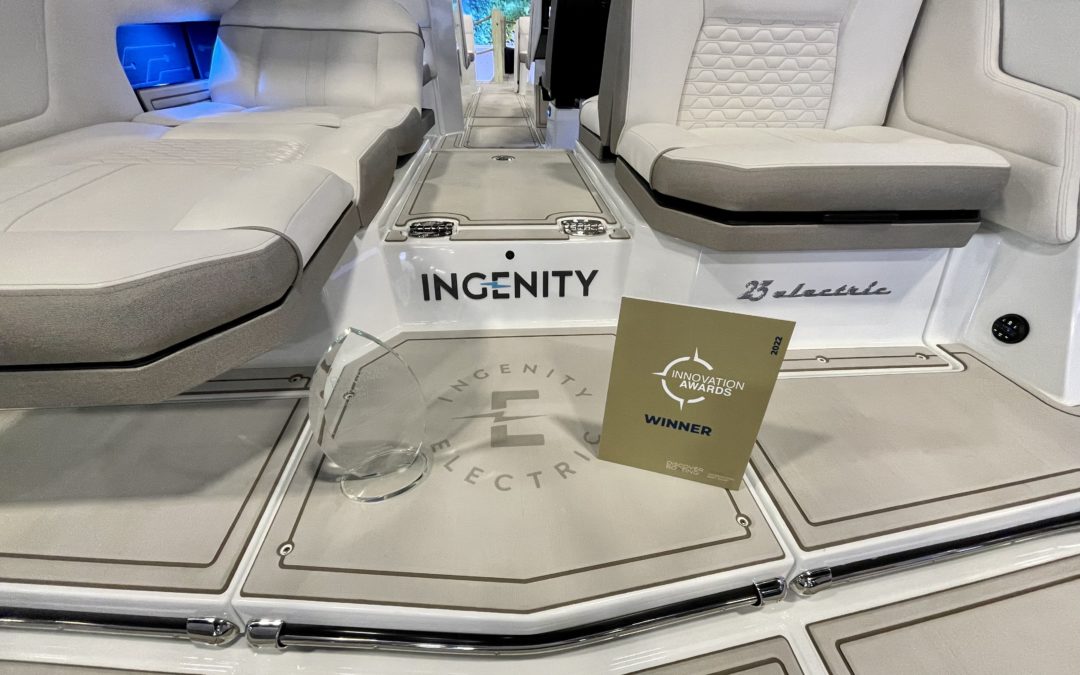 INGENITY 23E WINS INDUSTRY INNOVATION AWARD IN OVERALL SMALL BOAT CATEGORY